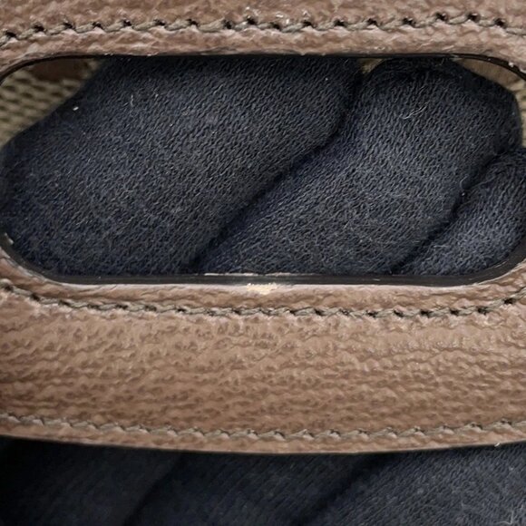 GUCCI Bamboo 1947 Jumbo GG Top Handle Bag Size Mini Canvas/Leather Beige - Picture 11 of 16